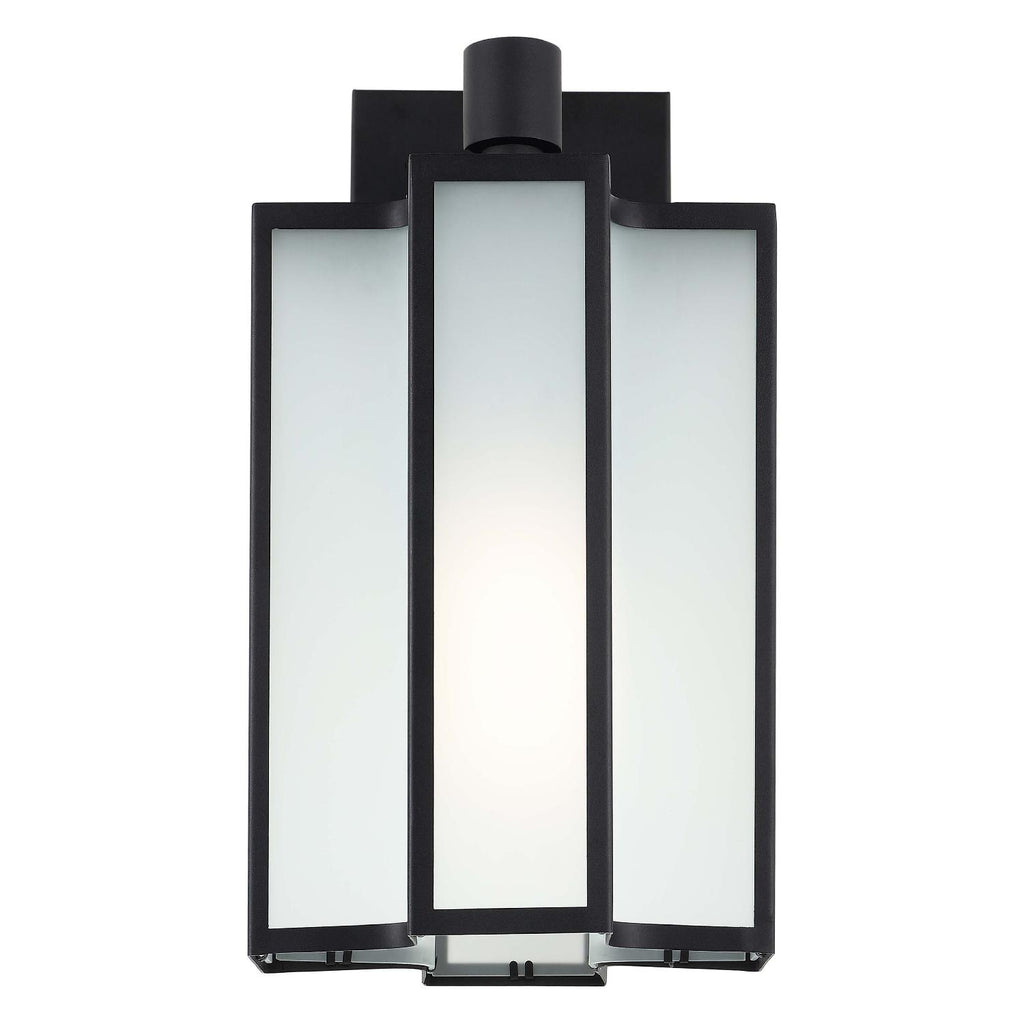 Safavieh Hyla Outdoor Wall Sconce/Black - Black / White