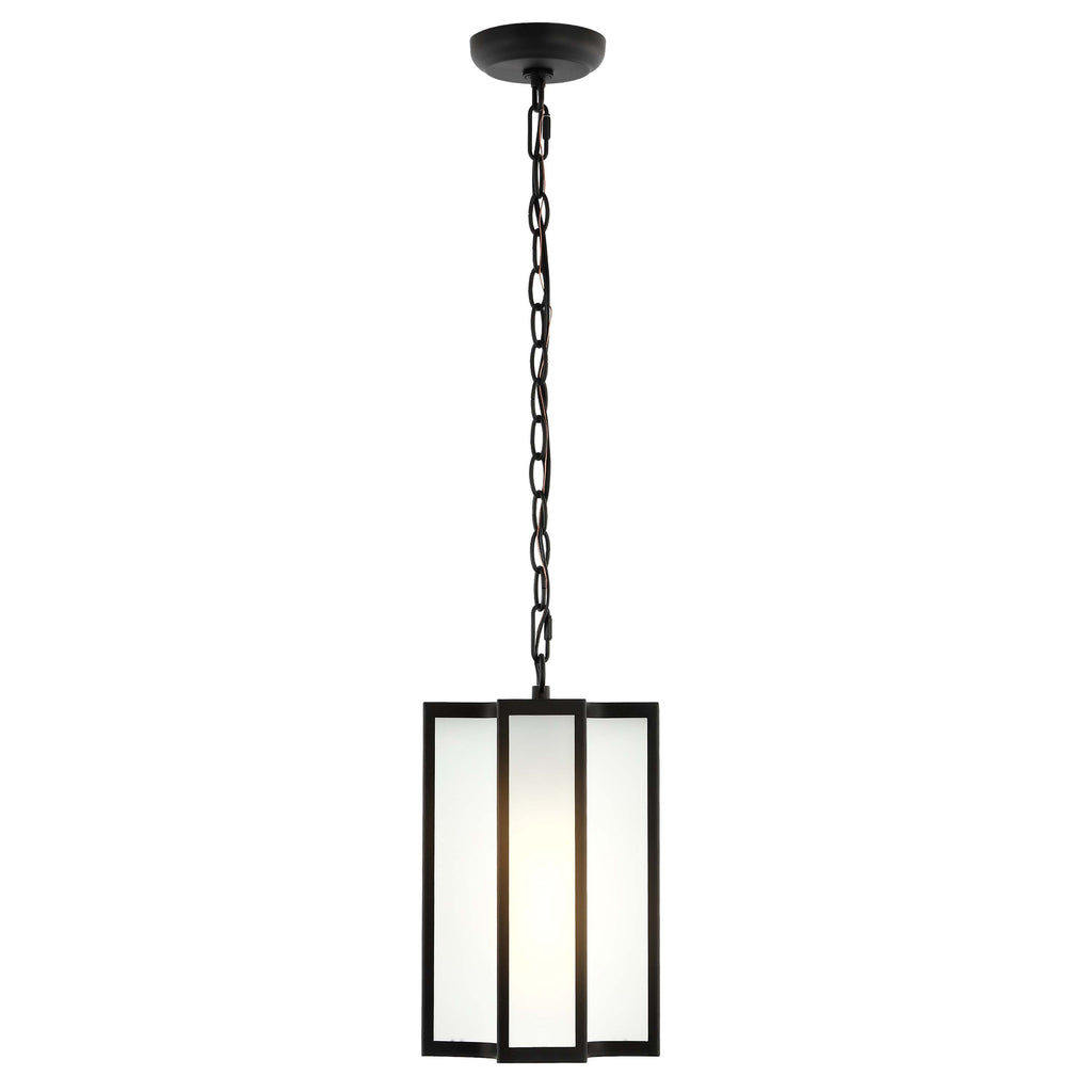 Safavieh Hyla Outdoor Pendant/Black - Black / White