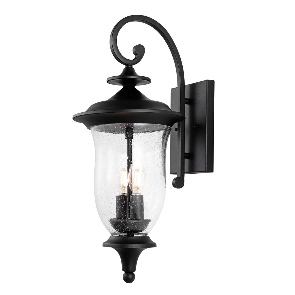 Safavieh Dowell Outdoor Wall Sconce (Set of 2) - Black