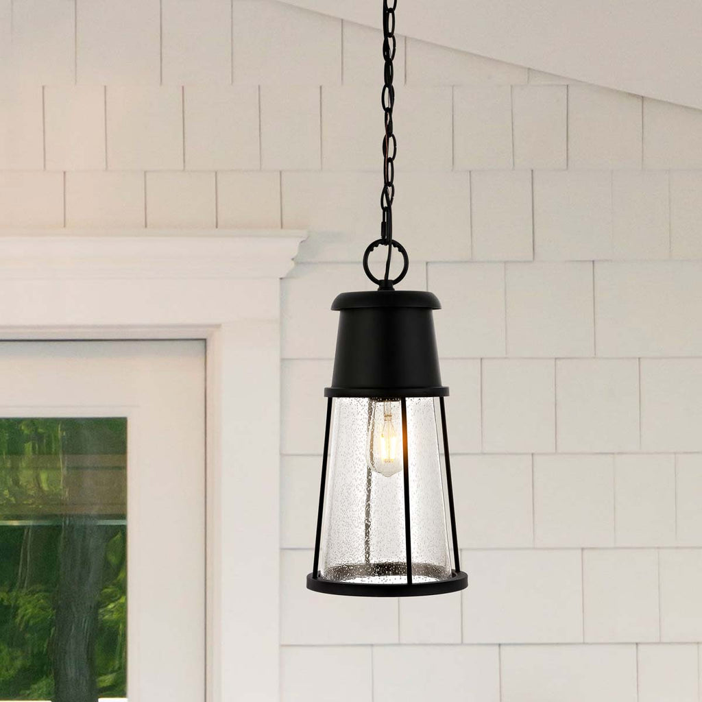 Safavieh Laela Outdoor Pendant/Black - Black