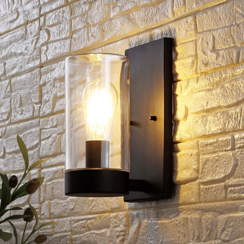 Safavieh Lianne Outdoor Wall Sconce - Black (Set of 2)