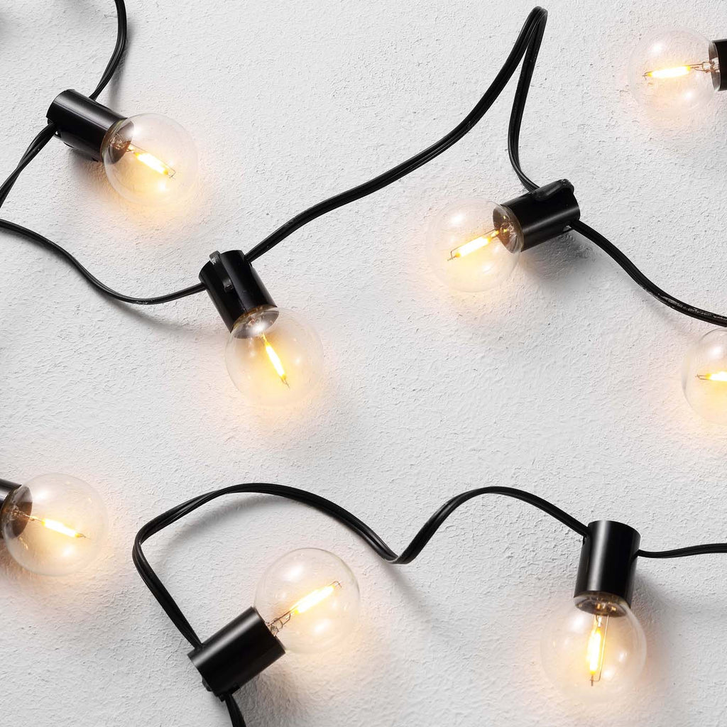 Safavieh Huron LED Outdoor String Lights - Black