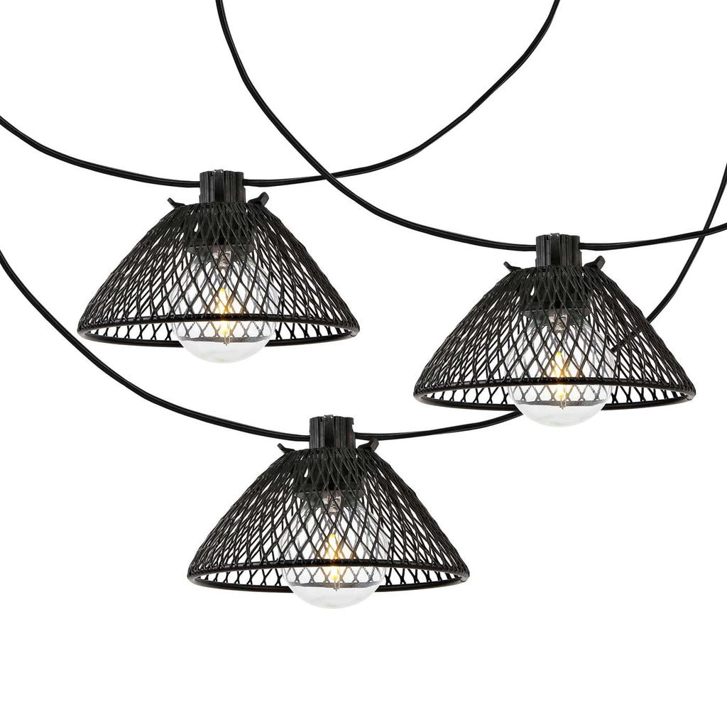 Safavieh Junia LED Outdoor String Lights - Black