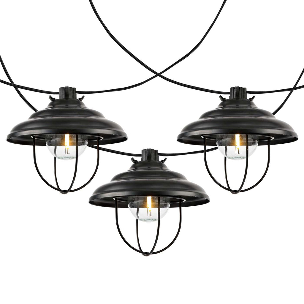 Safavieh Aislin LED Outdoor String Lights - Black