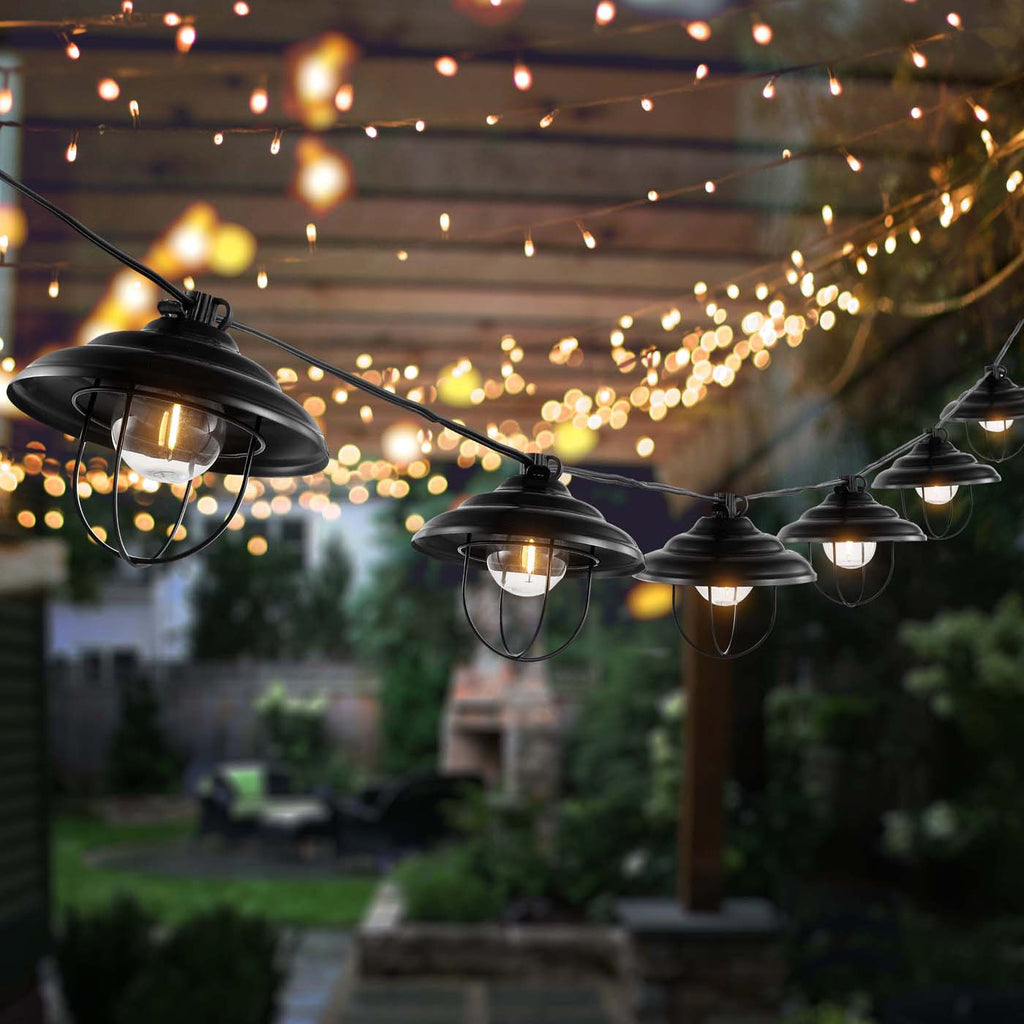 Safavieh Aislin LED Outdoor String Lights - Black