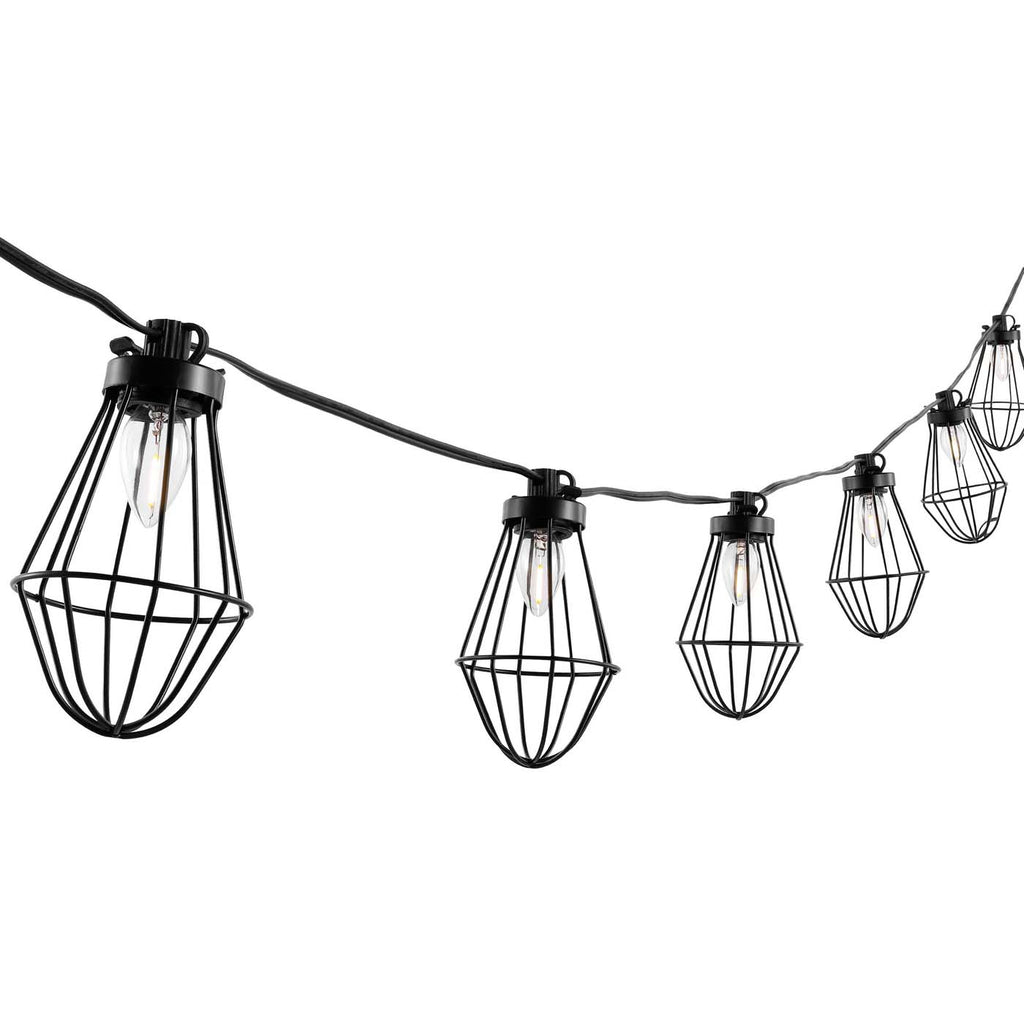 Safavieh Ellina LED Outdoor String Lights - Black