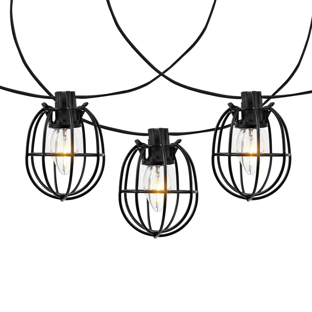 Safavieh Garnet LED Outdoor String Lights - Black