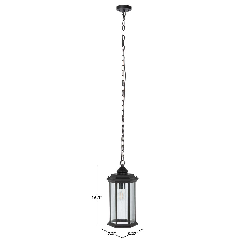 Safavieh Hylan Outdoor Pendant - Black