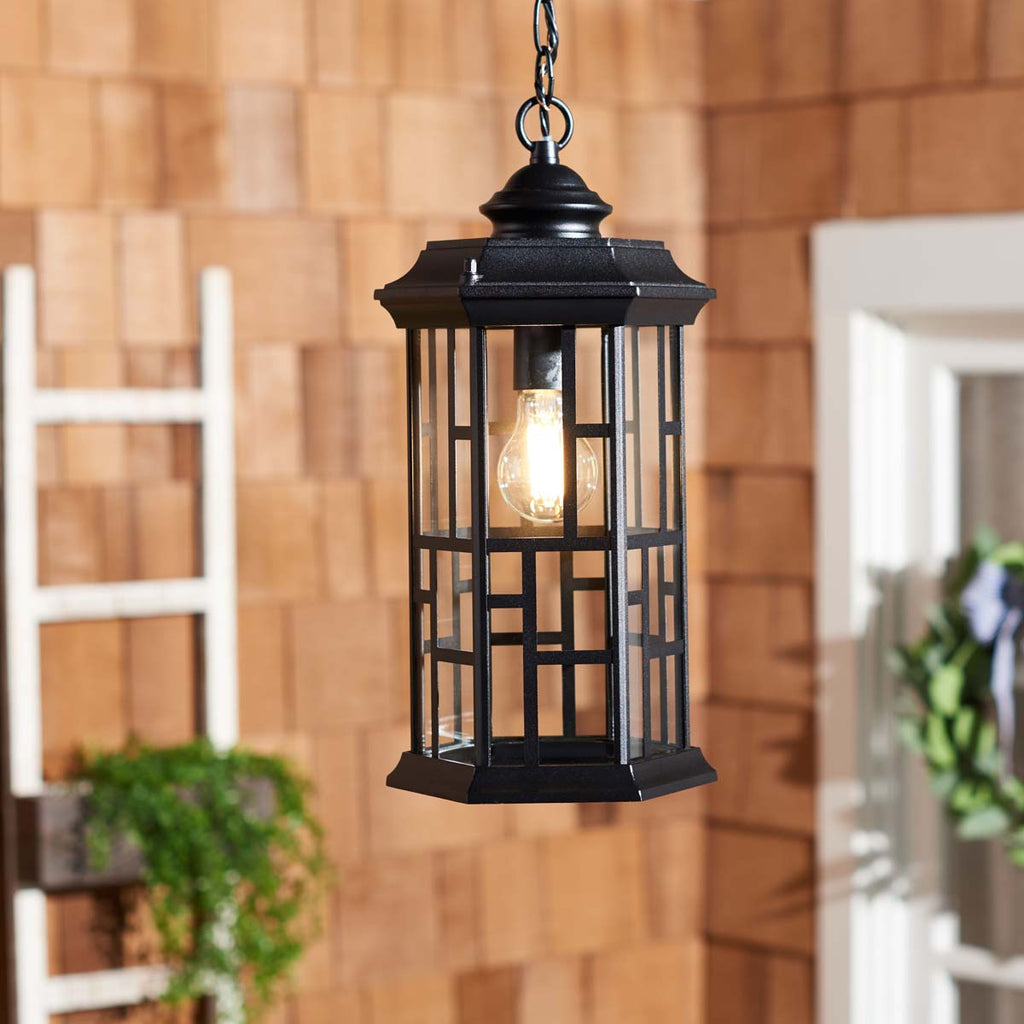 Safavieh Carwen Outdoor Pendant - Black