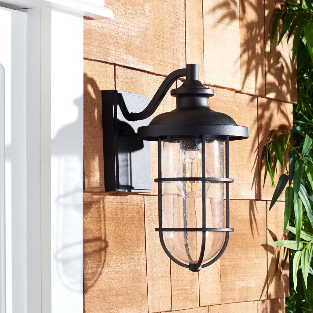 Safavieh Adelle Outdoor Wall Sconce - Black (Set of 2)