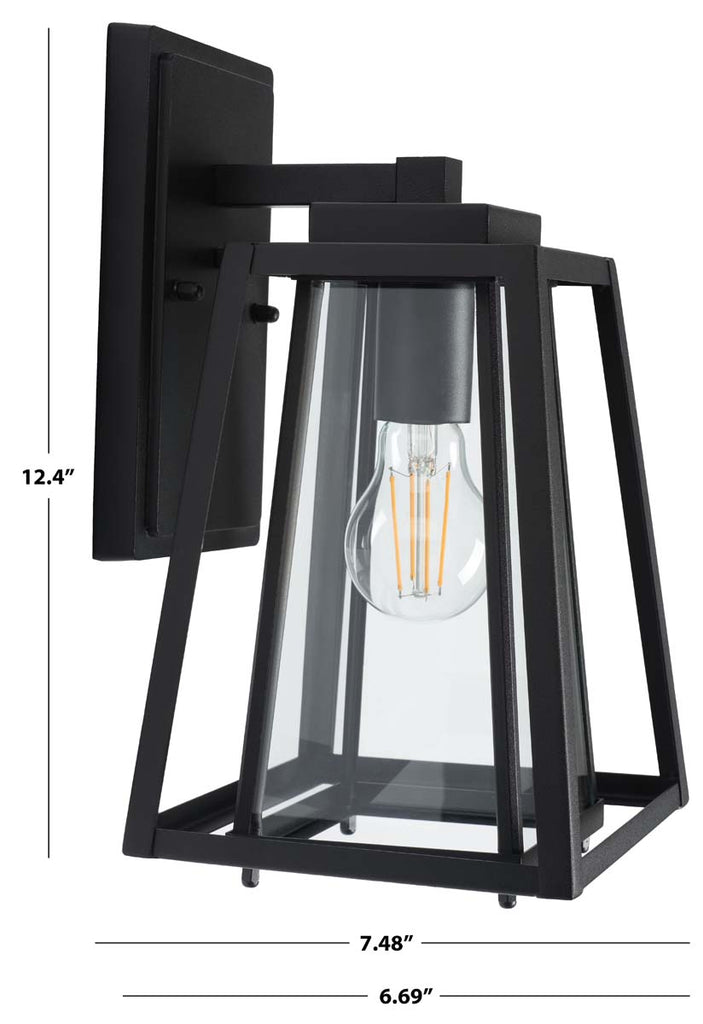 Safavieh Rydler Outdoor Wall Sconce - Black (Set of 2)