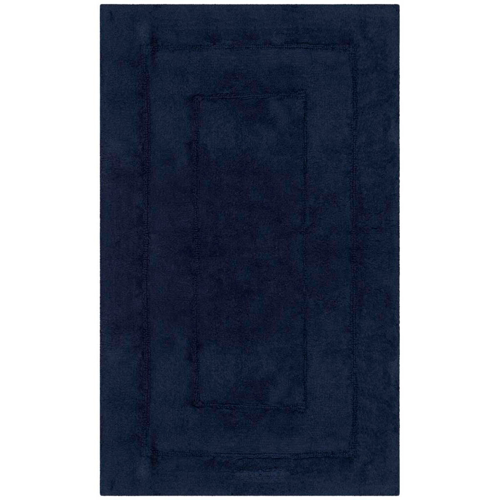 Safavieh Double Frame Bathmat  - Navy