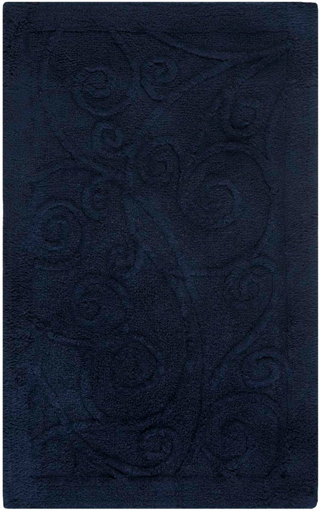 Safavieh Vine Scroll Bathmat  - Navy