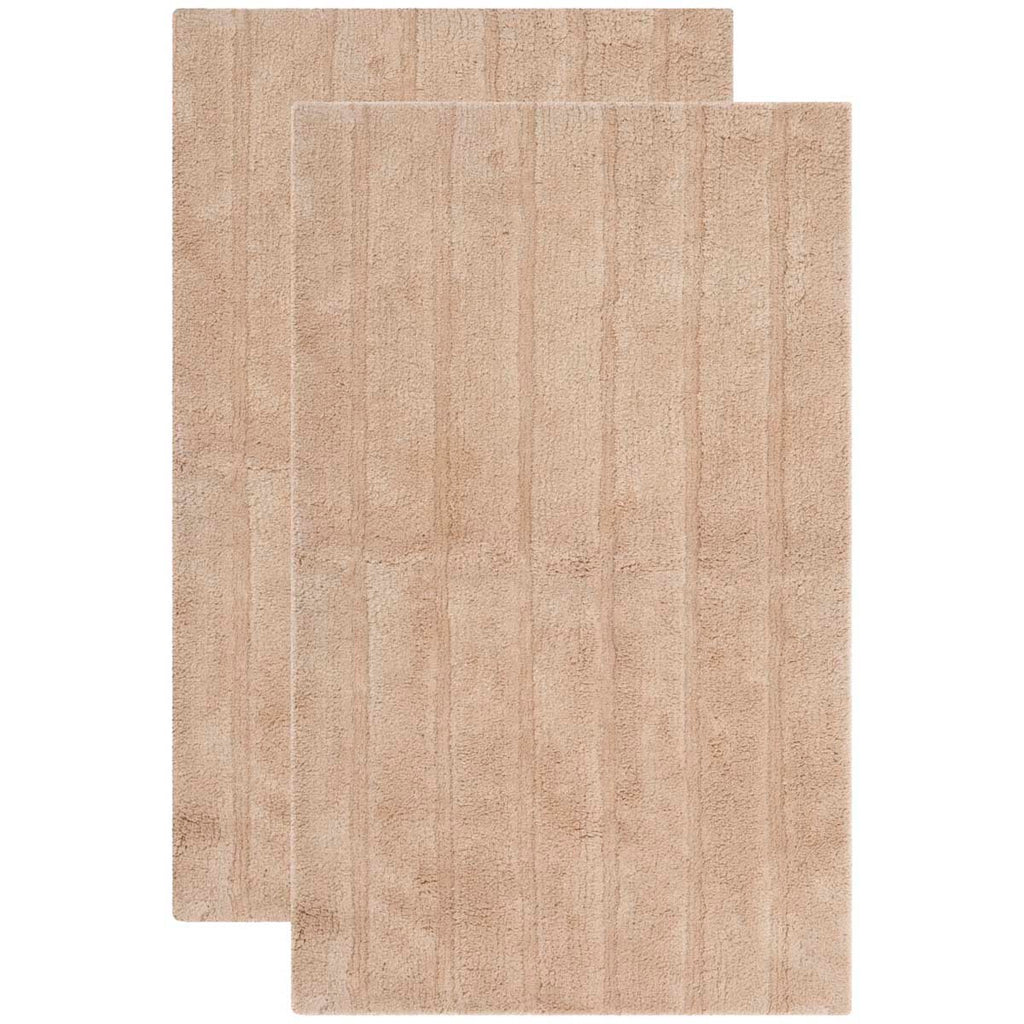 Safavieh Spa Stripe Tufted Bathmat - Camel