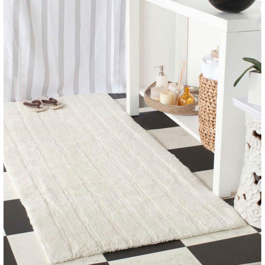 Safavieh Spa Stripe Tufted Bathmat - Vanilla