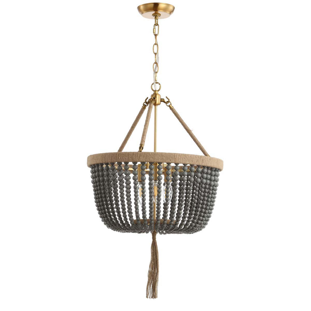 Safavieh Adra Pendant-Brass Gold/Dark Grey