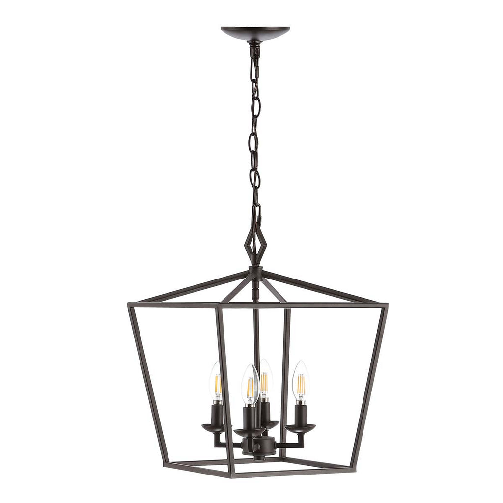 Safavieh Rosalen 4Lt Pendant-Oil Rubbed Bronze (Black)