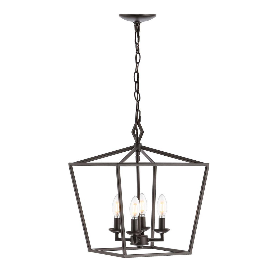 Safavieh Rosalen 4Lt Pendant-Oil Rubbed Bronze (Black)