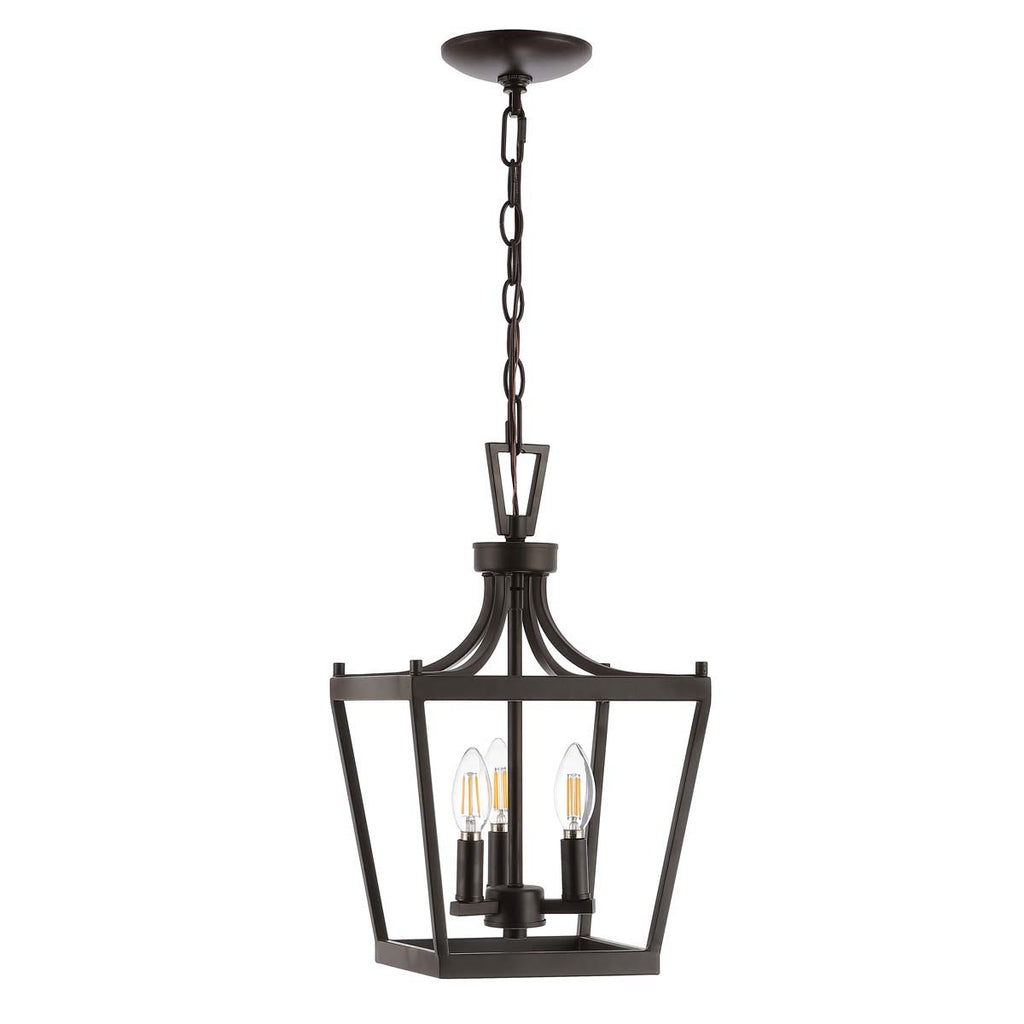 Safavieh Larton 3Lt Pendant-Oil Rubbed Bronze (Black)