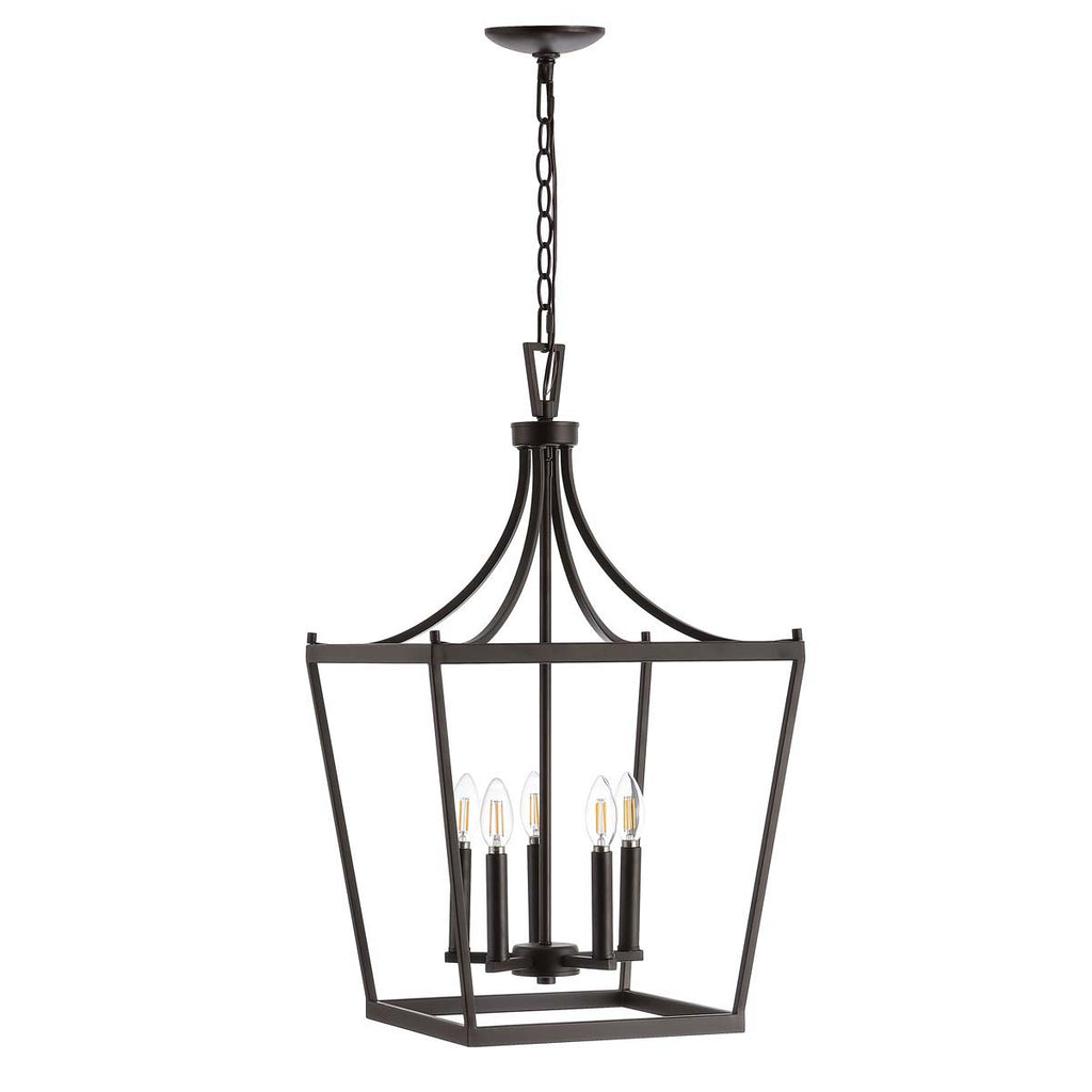 Safavieh Kenris 5Lt Pendant-Oil Rubbed Bronze (Black)