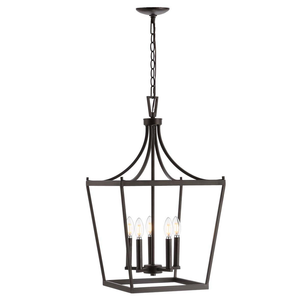 Safavieh Kenris 5Lt Pendant-Oil Rubbed Bronze (Black)