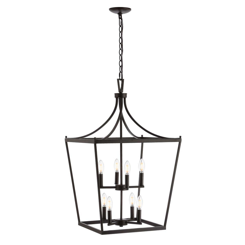 Safavieh Vallor 8Lt Pendant-Oil Rubbed Bronze (Black)