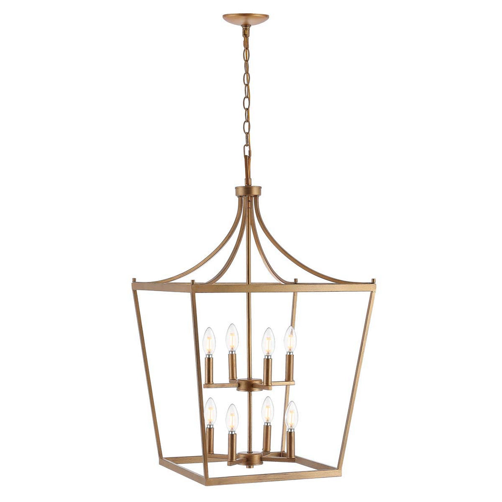 Safavieh Vallor 8Lt Pendant-Gold Painted