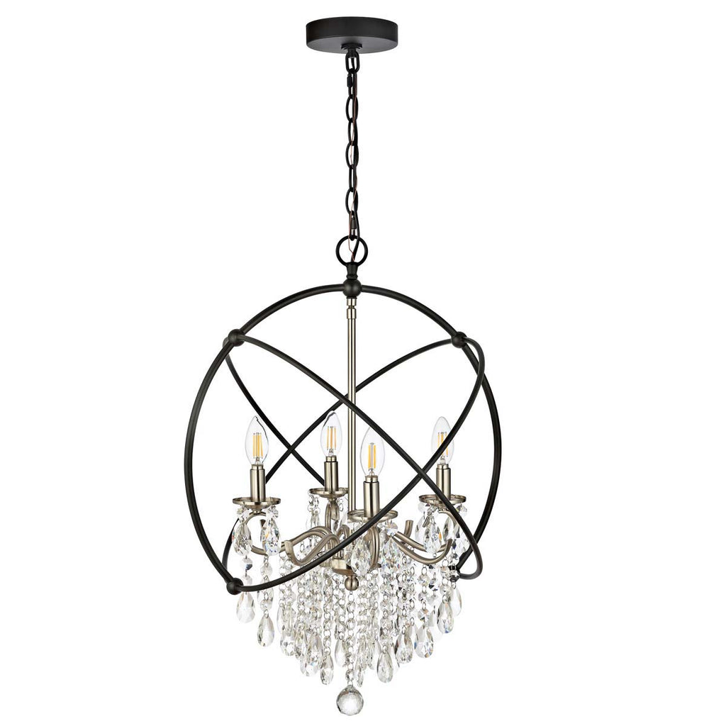 Safavieh Sabina Pendant-Nickel/Black