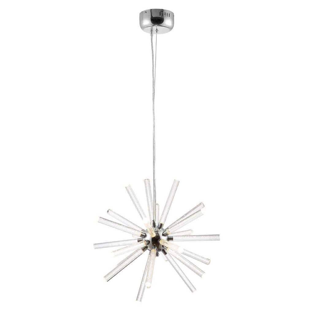 Safavieh Gema Led Pendant-Chrome/Clear