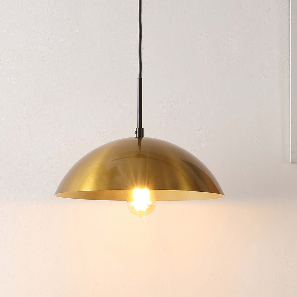 Safavieh Jorden 14 Inch Pendant - Brass / Black