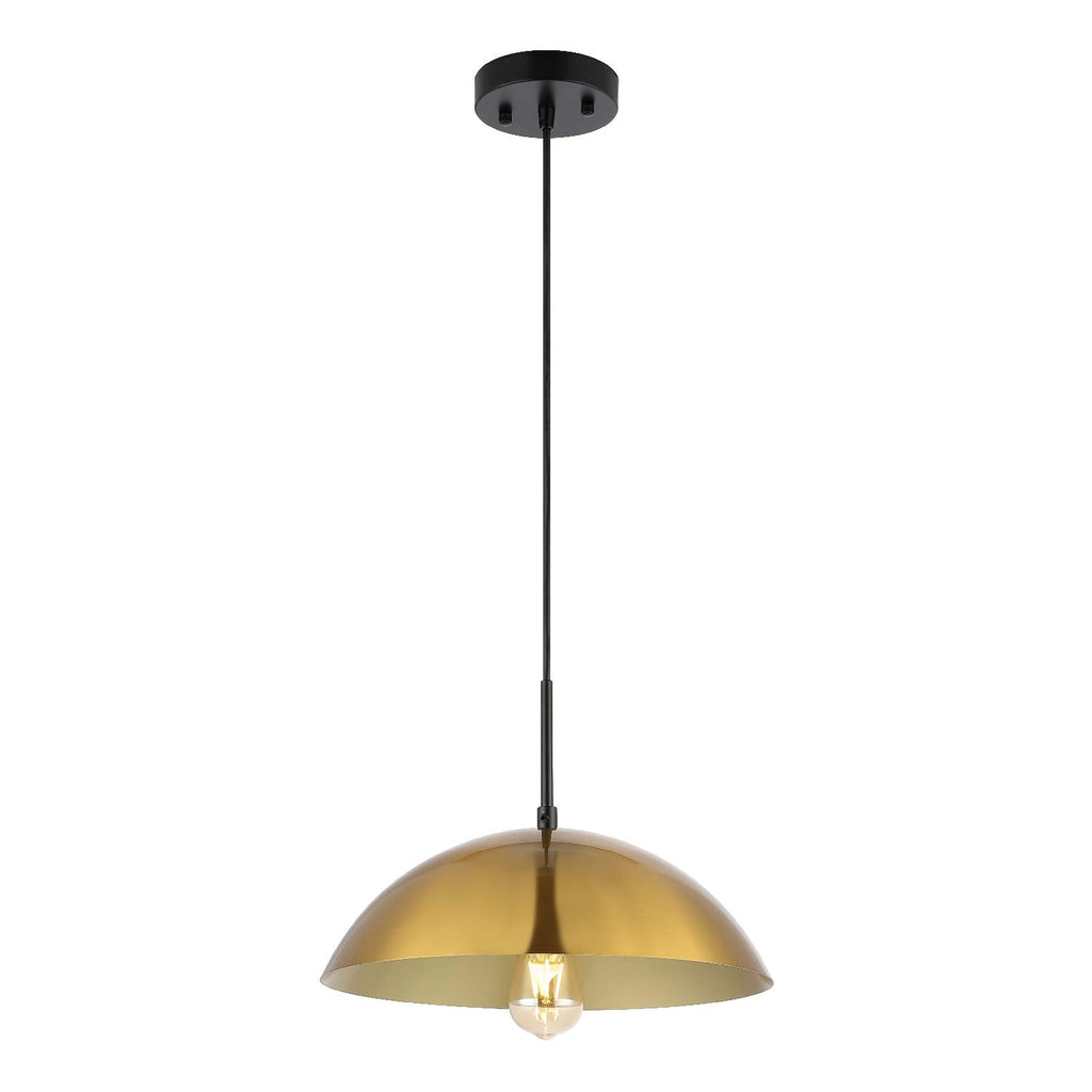 Safavieh Jorden 14 Inch Pendant - Brass / Black