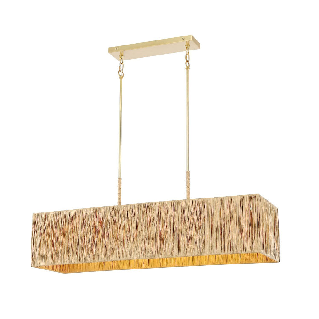 Safavieh Amangiri 5 Light Extendable Pendant - Natural / Gold