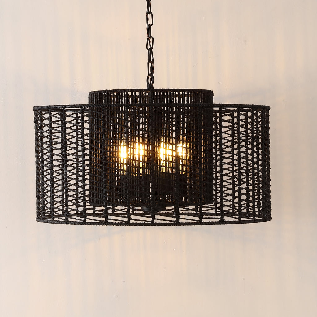 Safavieh Brynora 4 Light Extendable Pendant - Black