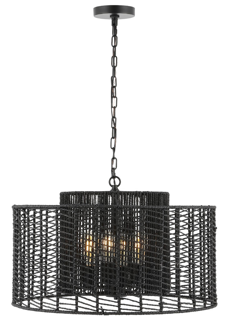 Safavieh Brynora 4 Light Extendable Pendant - Black