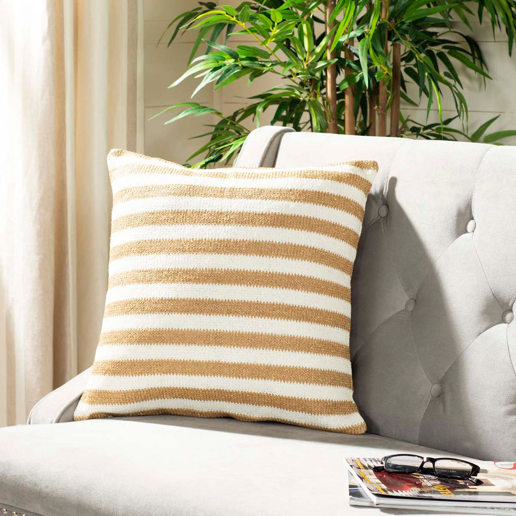 Safavieh Glenna Pillow - Whtie/Yellow