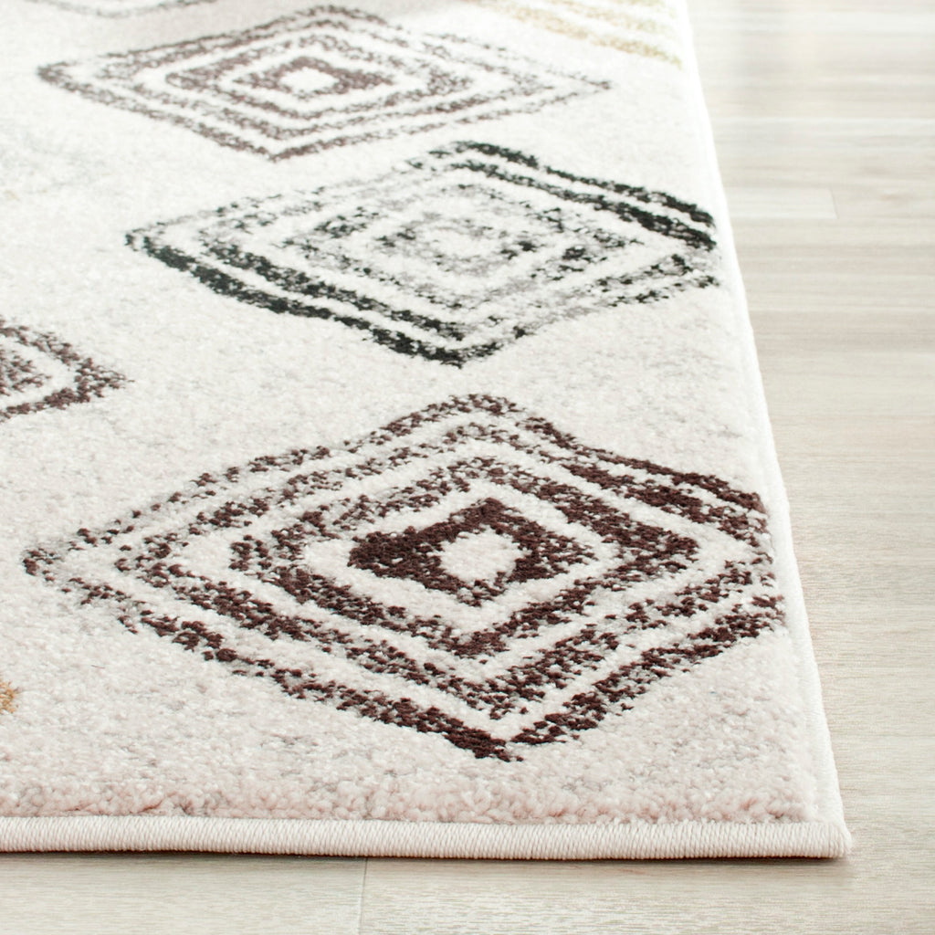 Modern Area Rug, PRL4820F, 90 X 150 cm in Ivory / Brown