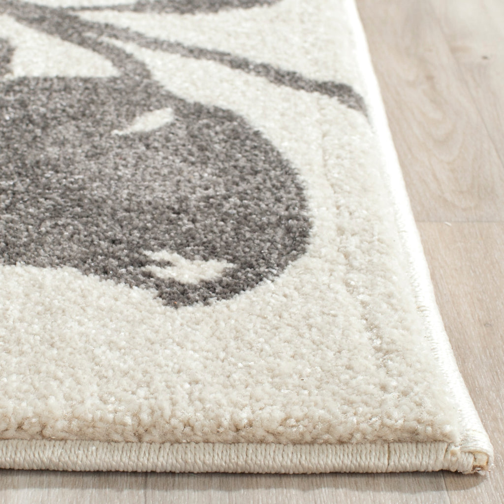 Modern Area Rug, PRL4824G, 160 X 230 cm in Ivory / Grey