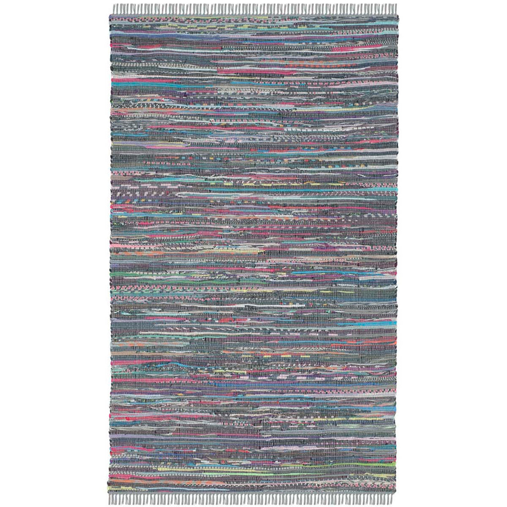 Safavieh Rag Rug Rug Collection RAR121K - Aqua / Multi