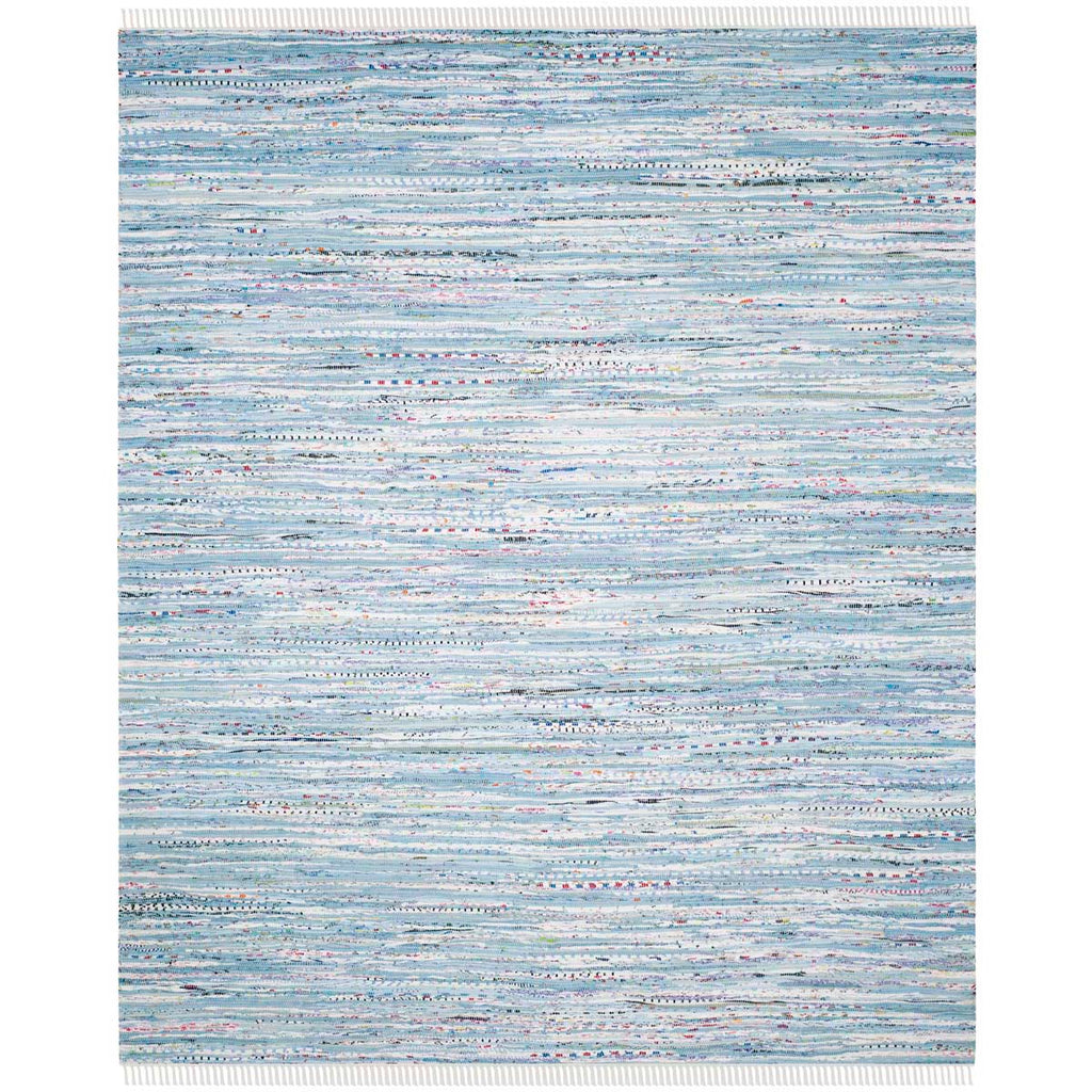 Safavieh Rag Rug Rug Collection RAR125A - Light Blue / Multi