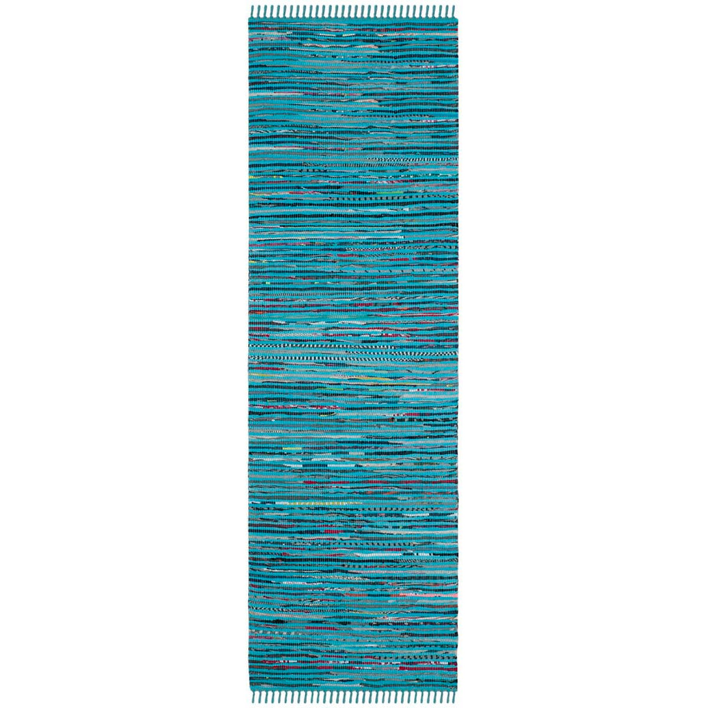 Safavieh Rag Rug Rug Collection RAR125C - Turquoise / Multi