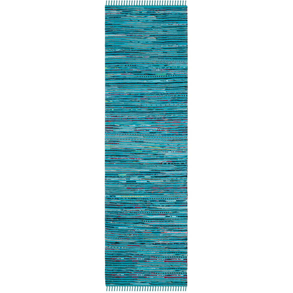 Safavieh Rag Rug Rug Collection RAR125C - Turquoise / Multi