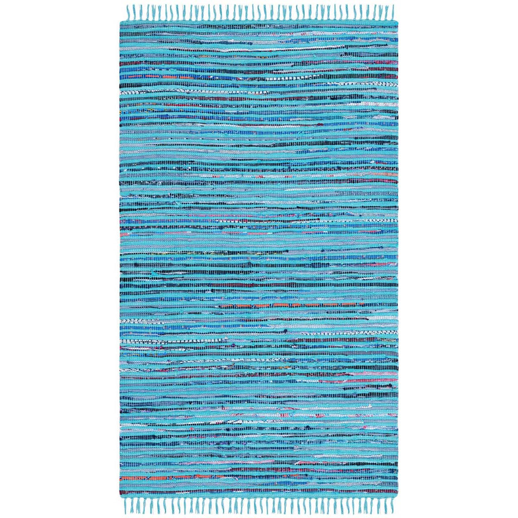 Safavieh Rag Rug Rug Collection RAR125C - Turquoise / Multi