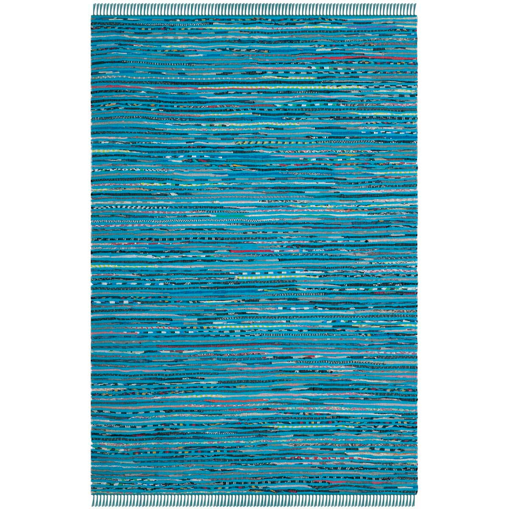 Safavieh Rag Rug Rug Collection RAR125C - Turquoise / Multi