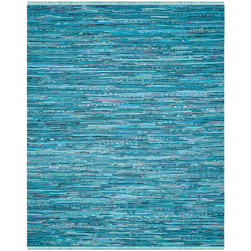 Safavieh Rag Rug Rug Collection RAR125C - Turquoise / Multi