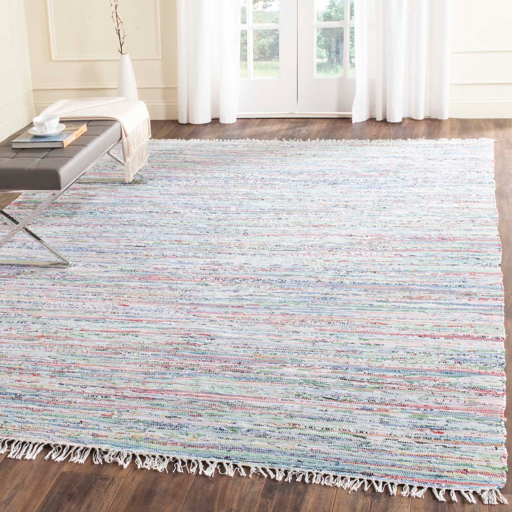 Safavieh Rag Rug Rug Collection RAR125D - Light Green / Multi