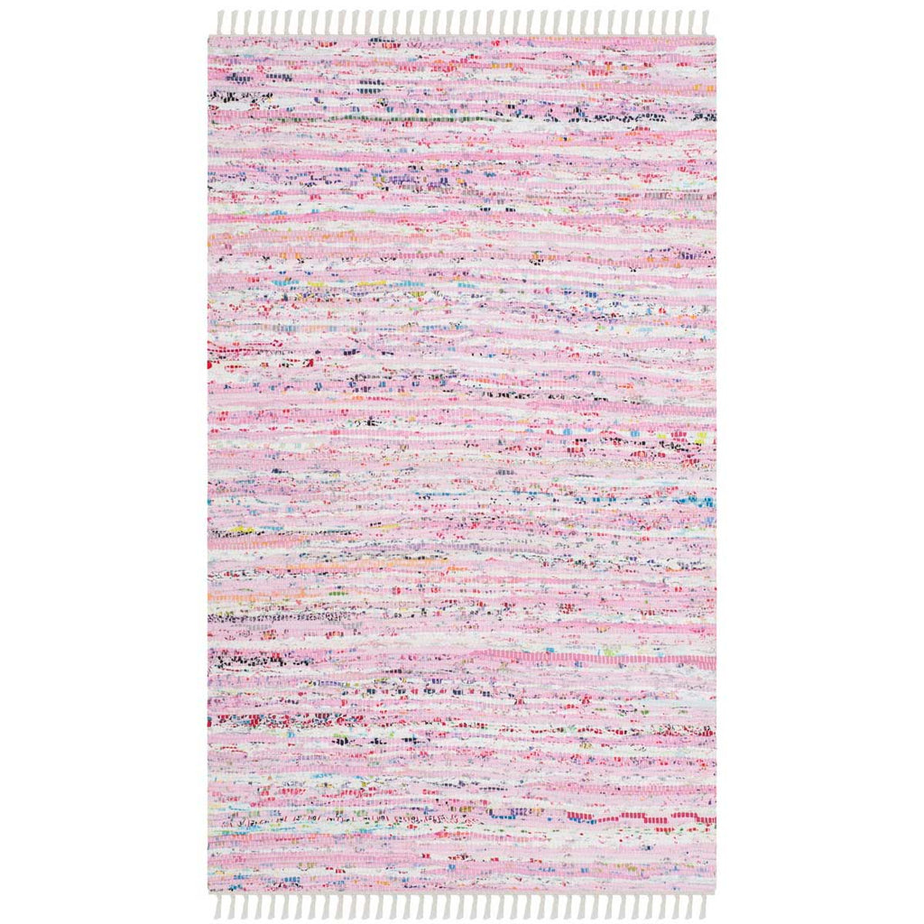 Safavieh Rag Rug Rug Collection RAR125E - Light Pink / Multi