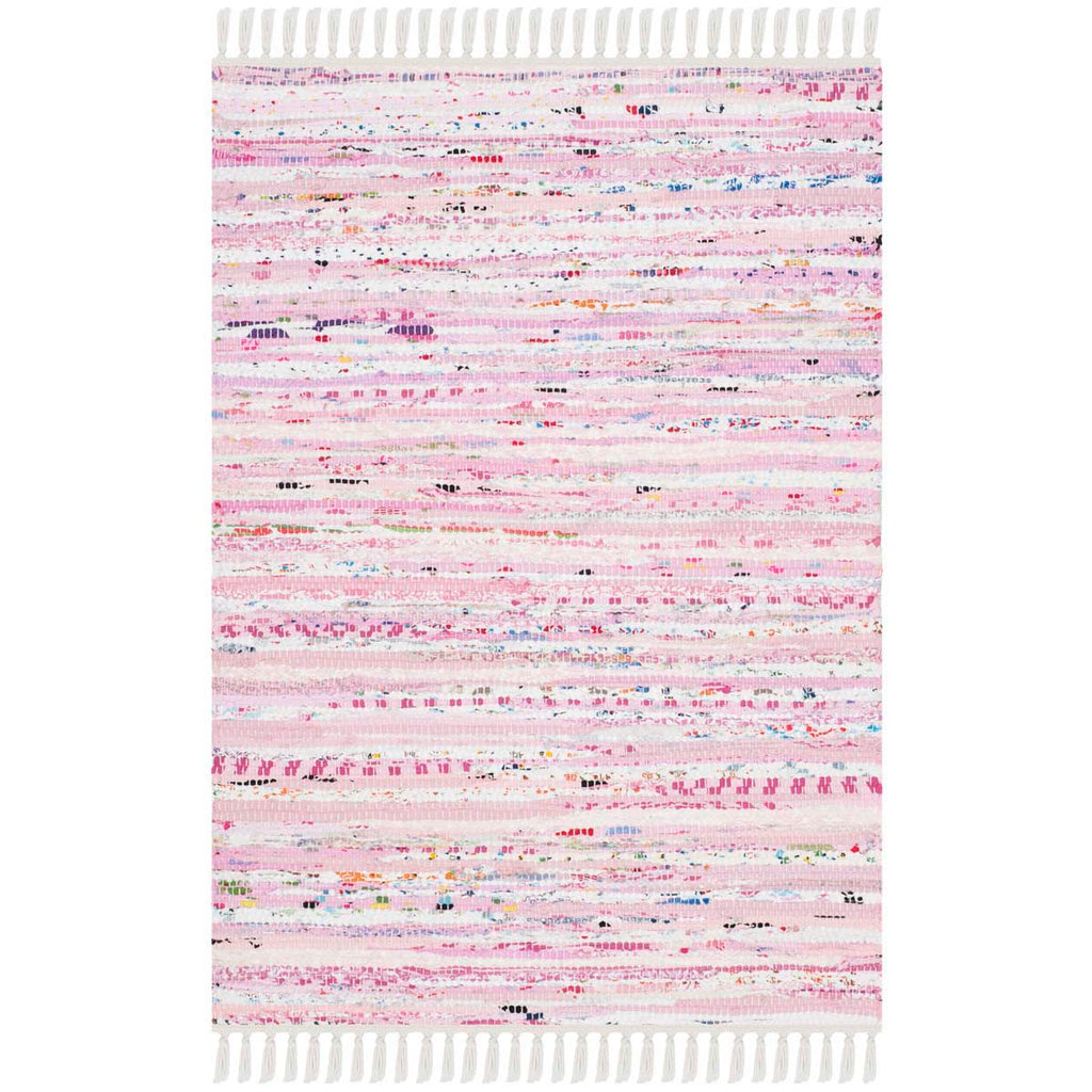 Safavieh Rag Rug Rug Collection RAR125E - Light Pink / Multi