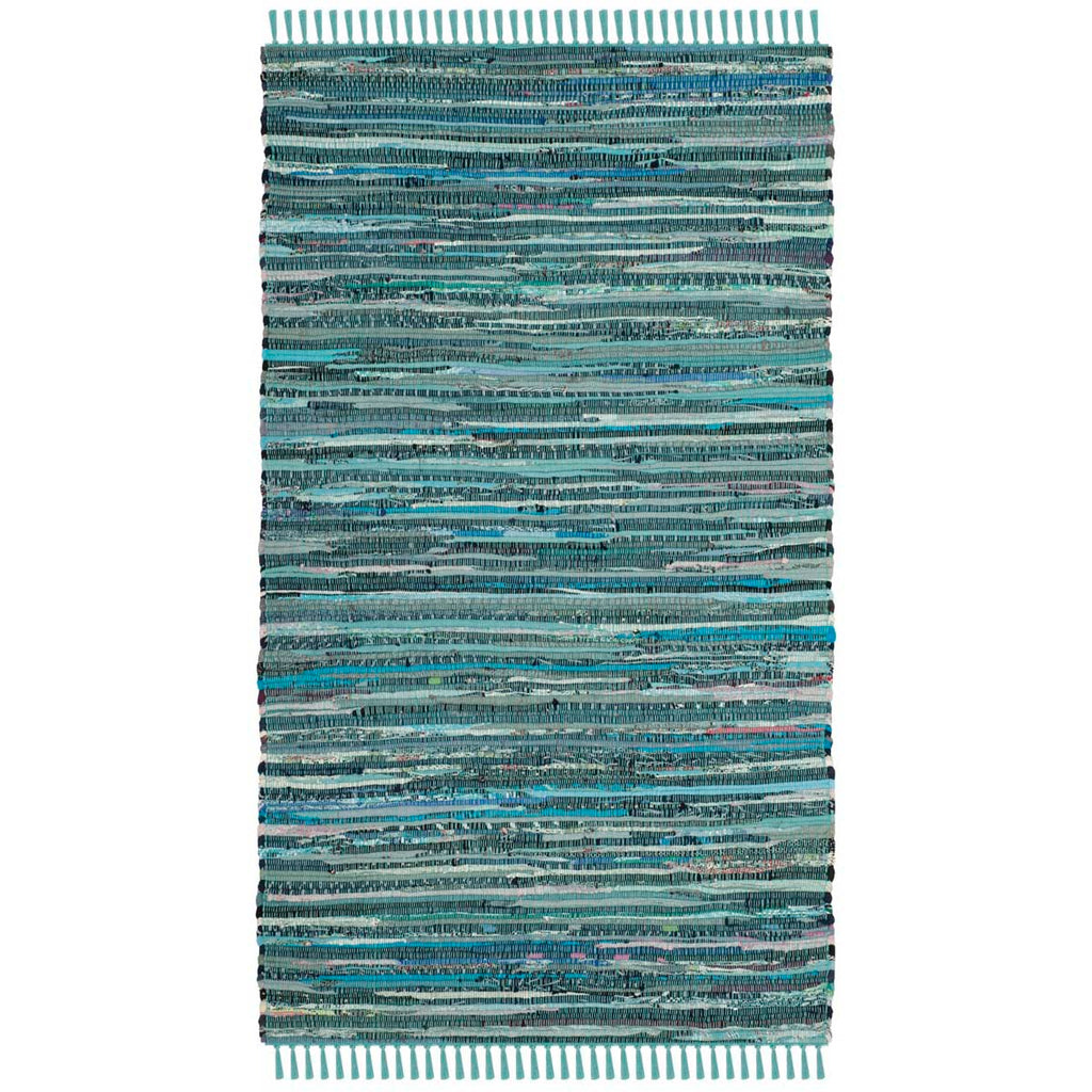 Safavieh Rag Rug Rug Collection RAR127C - Turquoise / Multi