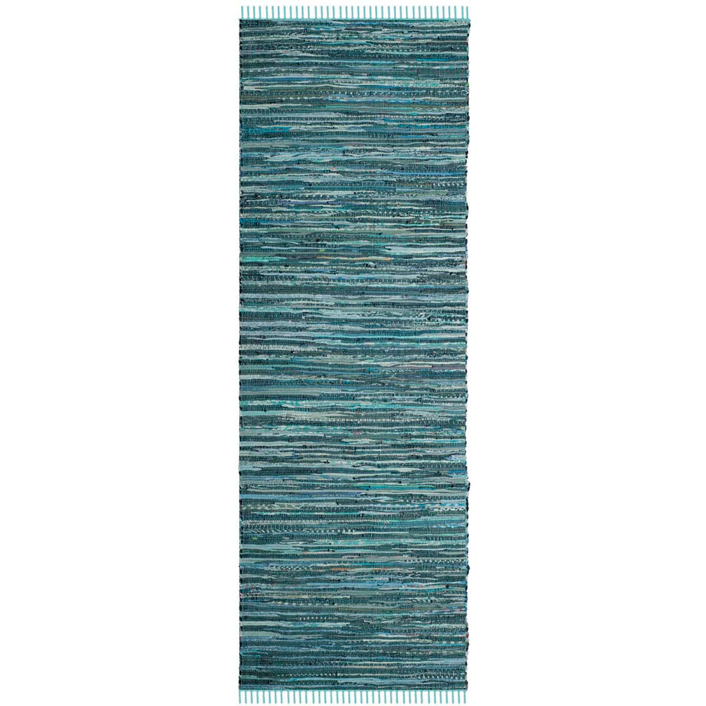 Safavieh Rag Rug Rug Collection RAR127C - Turquoise / Multi