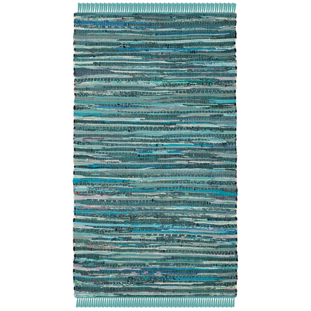 Safavieh Rag Rug Rug Collection RAR127C - Turquoise / Multi